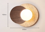 Wabi-Sabi Stone Wall Lamp | Modern Natural Texture Design