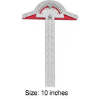 T-Type Woodworkers Edge Rule Protractor