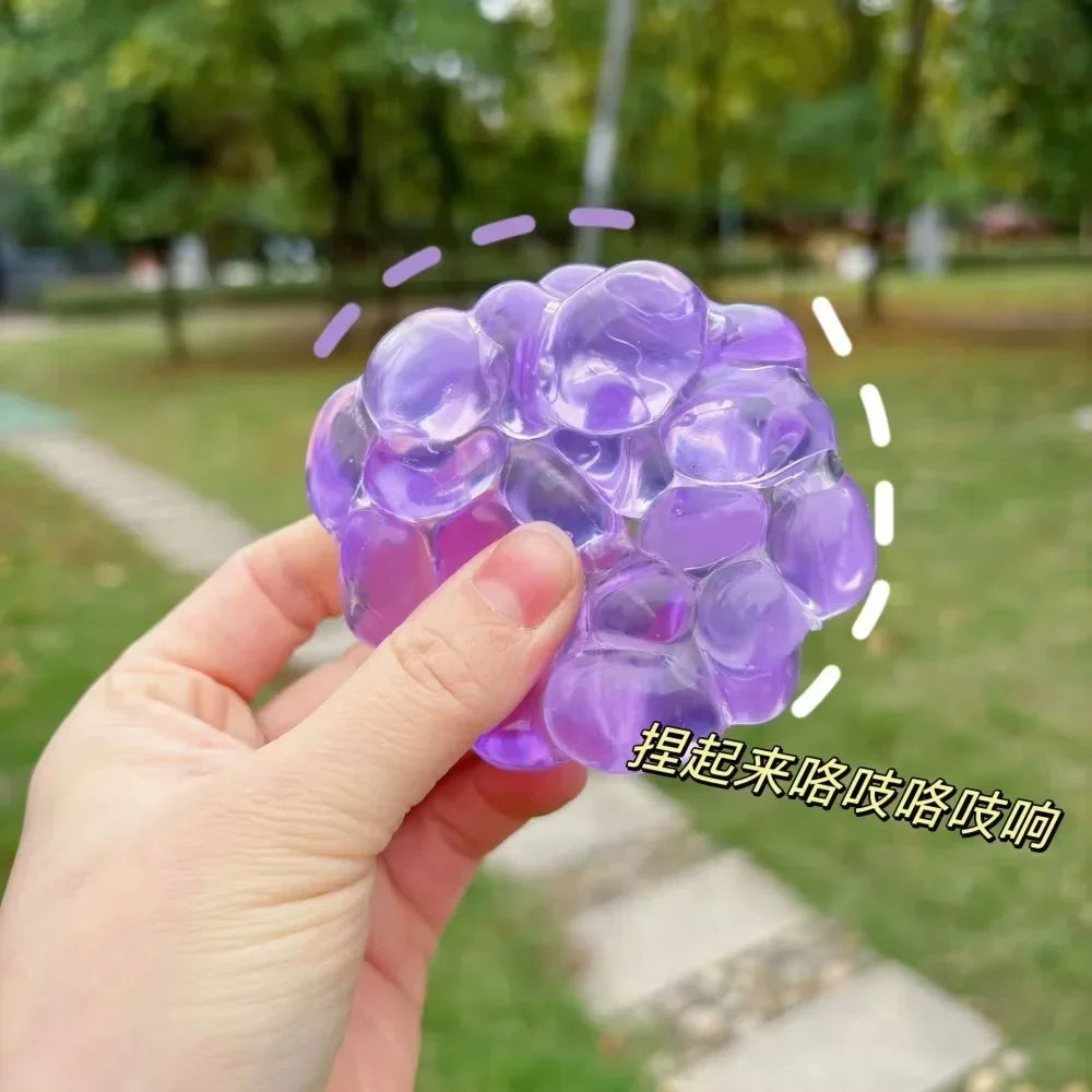 Crunchy Stress Ball Gem Squishy Toy | Colorful Sensory Stress Relief for Kids and Adults