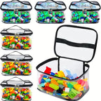 Transparent Mesh Toy Storage Bag | Large Capacity Organizer for Toys, Puzzles & Building Blocks