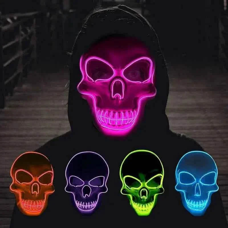 Horror Skull LED Light Full Face Cosplay Mask