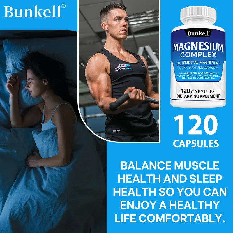 Bunkell Magnesium Complex 8 Essential Magnesium Supplement