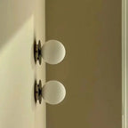 Nordic Globe Glass Wall Lamp | Minimalist Modern Bathroom & Bedroom Light