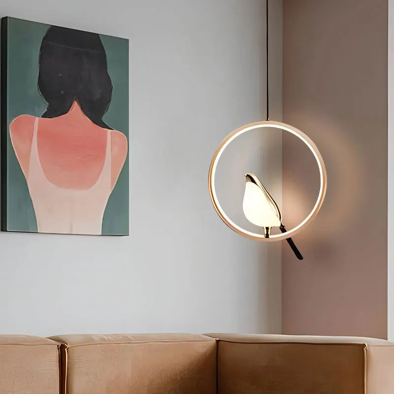 Magpie Pendant Light | Nordic LED Bird Design