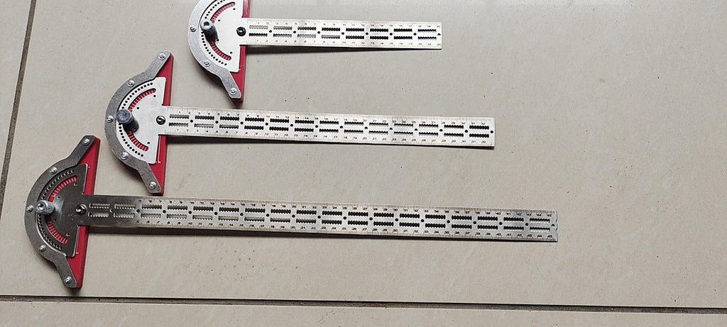 T-Type Woodworkers Edge Rule Protractor