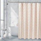 Royale Linens Double Brushed Microfber 1800 Thread Printed Shower Curtain