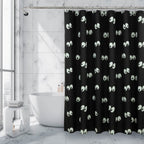 Royale Linens Double Brushed Microfber 1800 Thread Printed Shower Curtain