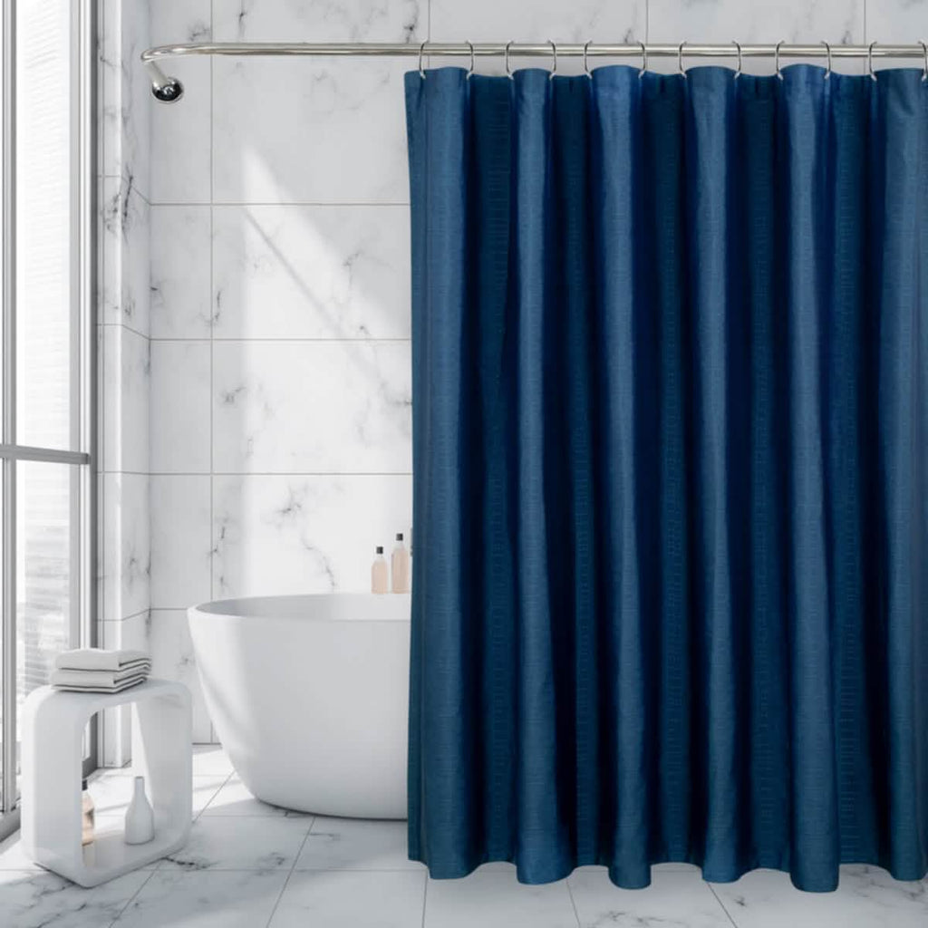 Royale Linens Double Brushed Microfber 1800 Thread Printed Shower Curtain