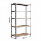 Heavy Duty Metal Garage Shelving Rack 2000lbs 4/5/6-Tier Steel Shelf 60"/72"/84"