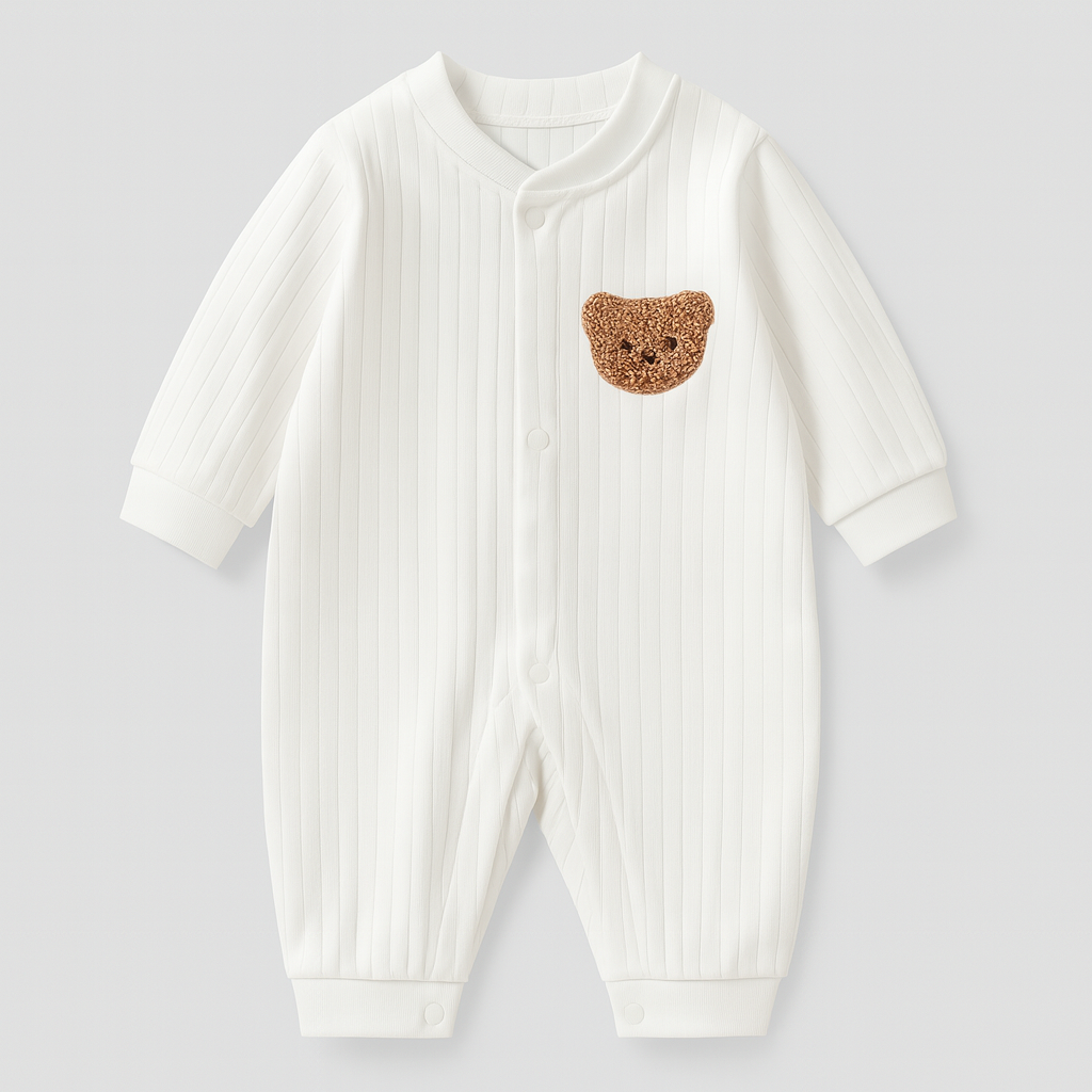 Soft Ribbed Baby Overall