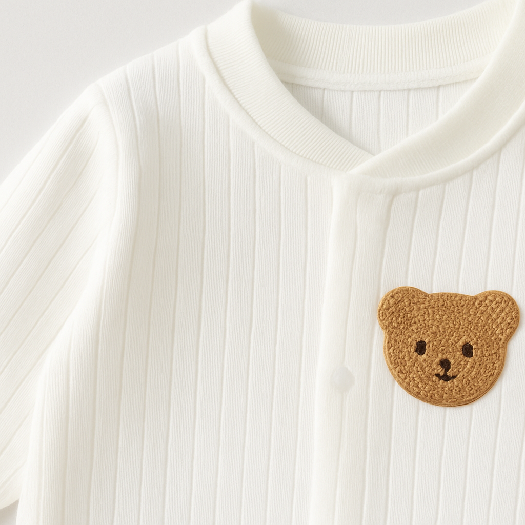 Soft Ribbed Baby Overall