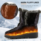 Womens Waterproof Heeled Snow Boot