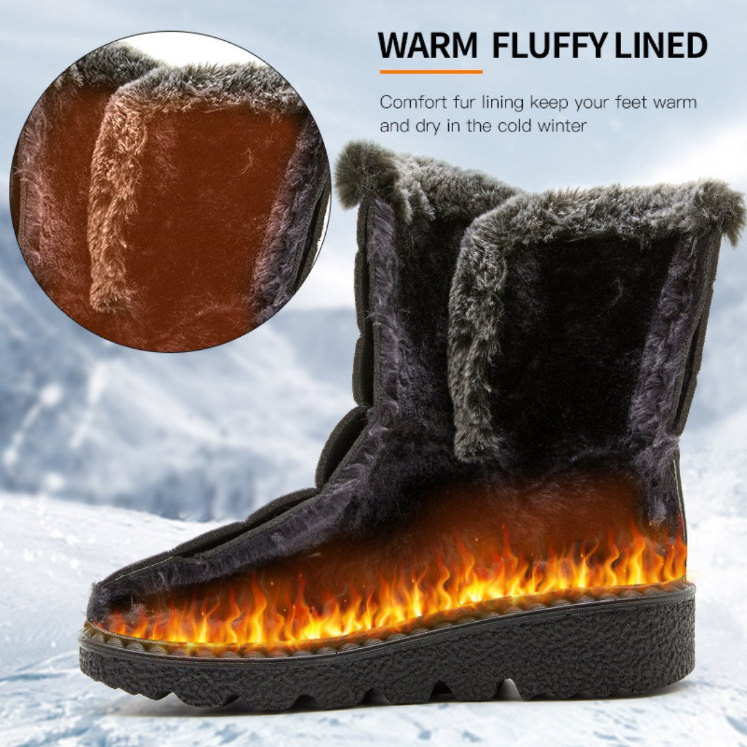 Womens Waterproof Heeled Snow Boot