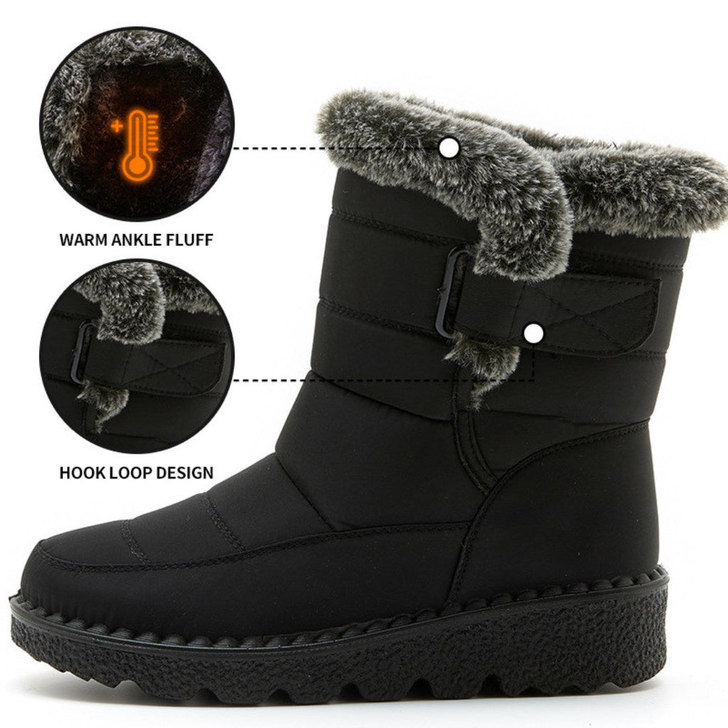 Womens Waterproof Heeled Snow Boot