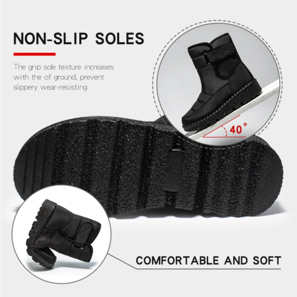 Womens Waterproof Heeled Snow Boot