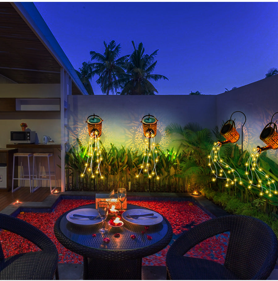 Moroccan Solar LED Garden Lantern