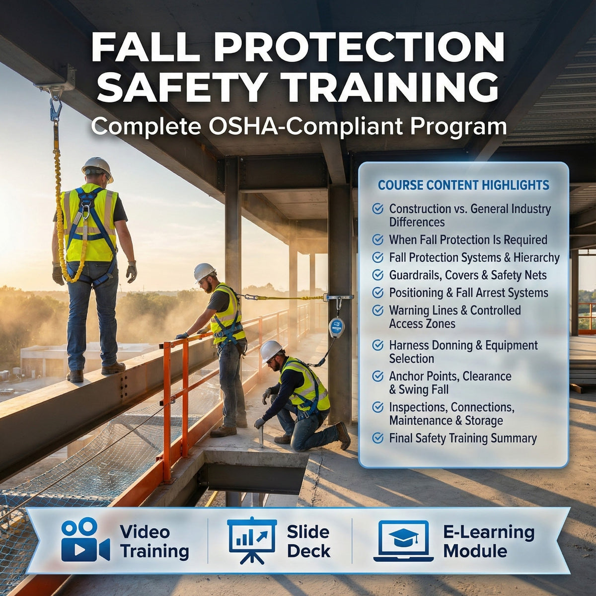 Fall Protection Safety Training Video Compliance Kit