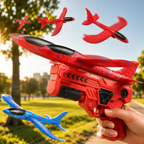 Airplane Launcher Toy Kids Outdoor Foam Glider Catapult