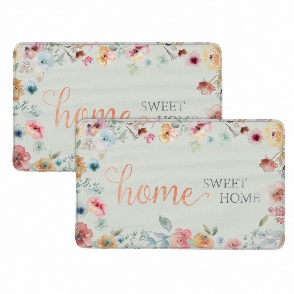 Bibb Home 1-2 Pack Anti Fatigue Cushioned Kitchen Mats