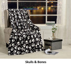 Soft Fleece Throw Blanket 50x60 – Lightweight Cozy Bed Couch Sofa Blanket for All Seasons