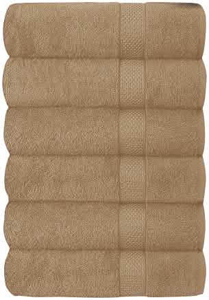 6-Piece Hotel & Spa 100% Cotton Bath Towel Set