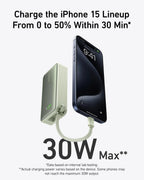 Anker Nano Power Bank (30W, Built-In USB-C Cable)