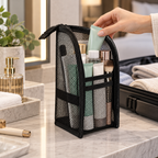 Travel Toiletry Bag Easy Access Self Standing Organizer