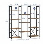Industrial Metal Bookshelf