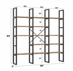 Industrial Metal Bookshelf
