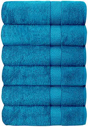 6-Piece Hotel & Spa 100% Cotton Bath Towel Set