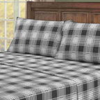 4-Piece: Kathy Ireland 100% Turkish Cotton Flannel Sheet Set