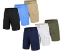 (3-Pack) Men's Cotton Stretch Twill Cargo Shorts with Belt