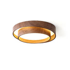 Vaako Ceiling Lamp | Walnut Finish LED Ceiling Light