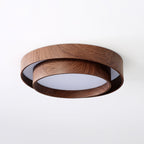Vaako Ceiling Lamp | Walnut Finish LED Ceiling Light