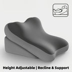 Adjustable Bed Wedge Pillow Memory Foam Backrest Reading Support Cushion