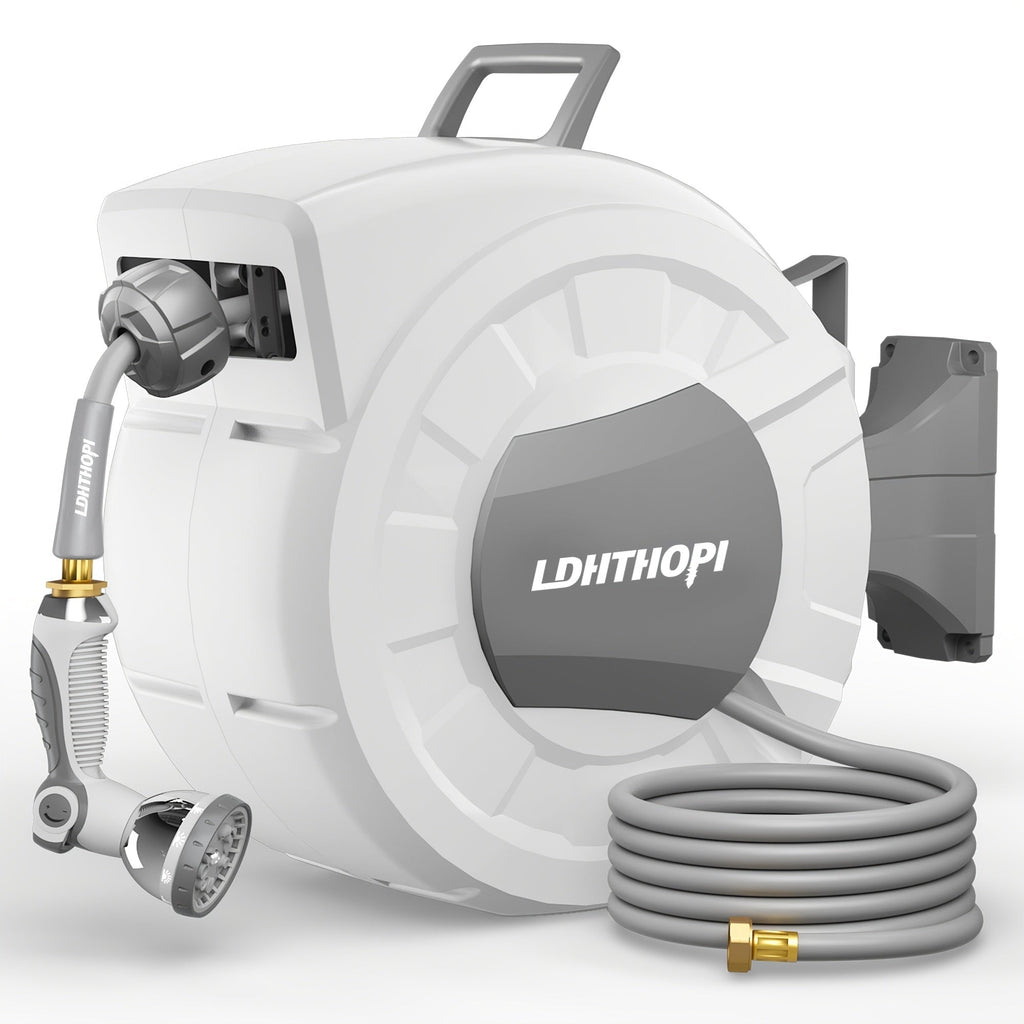 Retractable Garden Hose Reel 40/100/110/130FT Auto Rewind Wall Mounted Hose