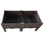Raised Garden Bed Planter Box w/ Drainage Outdoor Balcony Vegetable Flower