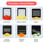 Vegetable Chopper Manual Food Prep Cutter Set