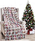 Christmas Blanket Cozy Festive Holiday Throw Blanket 50" x 60"
