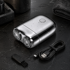 Waterproof Electric Shaver Quiet Design Dual Blade System