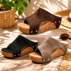 Women's Sandals Wedge Platform Slip On Casual Summer Shoes