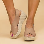 Women's Wedge Sandals Espadrilles Ankle Strap Anklessole