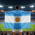 World Cup Argentina Flag Banner Sports Fan Soccer