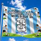 World Cup Argentina Flag Garden Decor Outdoor Banner