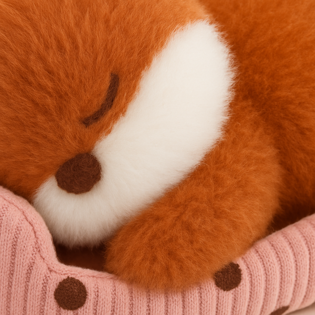 Sleeping Fox Plush Toy