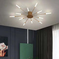 Modern Sunburst Ceiling Light Fixture