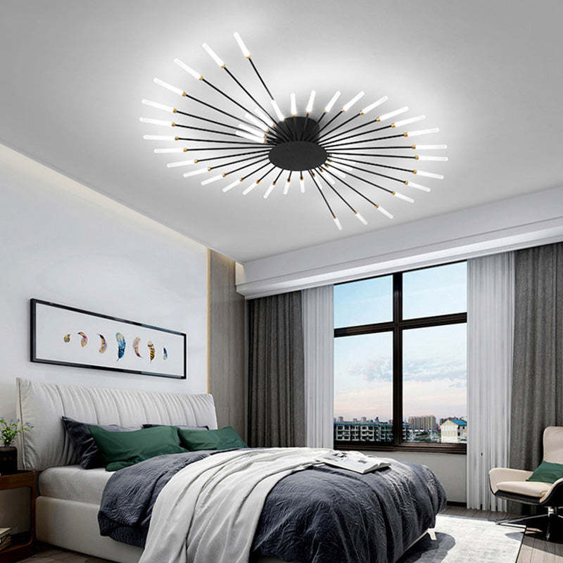 Modern Sunburst Ceiling Light Fixture