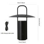 Wireless LED Touch Lamp | USB Rechargeable Metal Table Light