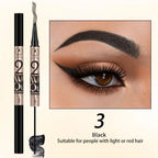4-Point Eyebrow Pencil & Dye Set & Mascara, Waterproof Long Lasting Natural Makeup