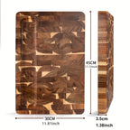Acacia Wood Cutting Board | Durable End Grain Kitchen Chopping Block